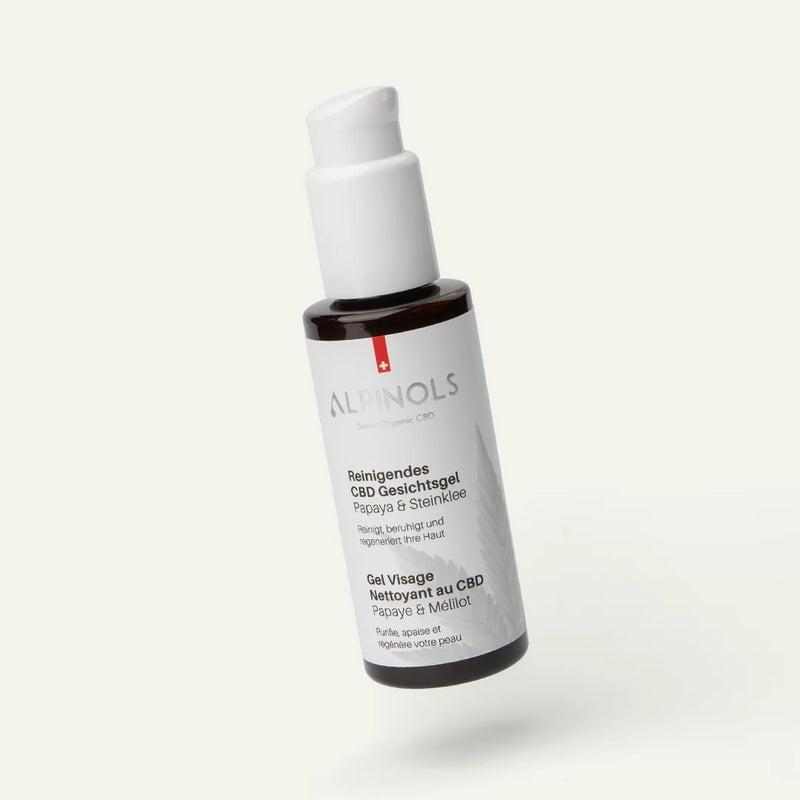 Reinigendes CBD Gesichtsgel, Papaya & Steinklee, 100ml