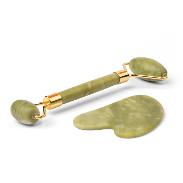 Gesichtsroller & Gua Sha Stein Set